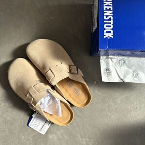 BIRKENSTOCK レザー サンダル ビルケンシュトック36 ボストン　Sand 新品