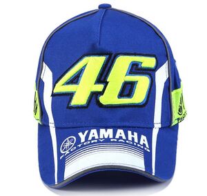 VR46 Rossi 46 バレンティーノ ロッシ Moto GP キャップ (46＋YAMAHAロゴ 青)