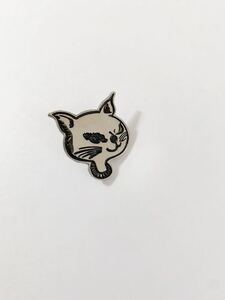 【美品】美猫　ピンブローチ　シルバートーン　猫　キャット　キュート