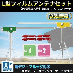 超感度 NVA-GS1609FT サンヨー 地デジ フィルムアンテナ 両面テープ 取説 ガラスクリーナー付 送料無料