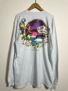 80s vintage RON JON SURF SHOP L/S t-shirt ヴィンテージ ロンジョン ロンT 古着 CalCru 霜降り オールドサーフ