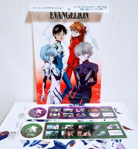 即決 新品 EVANGELION エヴァンゲリオン 劇場版 エヴァ 序 破 ノベルティ 非売品 クリアファイル シール ステッカー 3点セット 綾波レイ