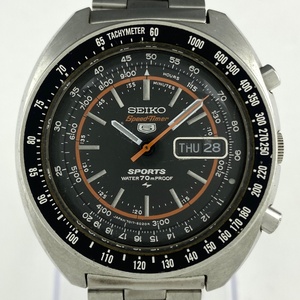 【ジャンク品】セイコー SEIKO ファイブスポーツ スピードタイマー 7107-6020 腕時計 自動巻き 【中古】