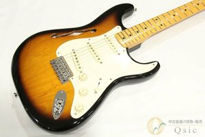 [良品] Fender Eric Johnson Thinline Stratocaster 2-Color Sunburst 【セミホロウ構造のストラト】 2018年製 [RK718]