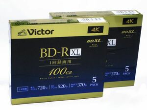 ■　ビクター　100GB　５枚パック　２個セット　(VBR520YP5J5)