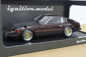 IG 1/18 日産 フェアレディZ S130 マルーン IG1972 イグニッションモデル Nissan Fairlady Z Maroon ignition model 旧車 SSRメッシュ風