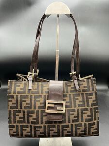 曽我部　12月　No.117 FENDI フェンディ　ハンドバック　カバン　シリアルNo.09158081001 ズッカ柄　ミニトートバッグ　