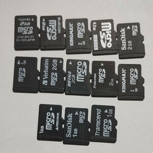 ◎中古◎認識確認済☆ microSDカードおまとめ13枚セット②○容量色々○マイクロSDカード 