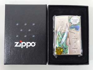 新品 未使用品 2007年製 ZIPPO ジッポ クロス シェル シルバー 銀 オイル ライター USA