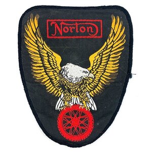 ノートン ビンテージ パッチ Norton Vintage Patch 英車 バイカー カフェレーサー ロッカーズ イーグル Biker Cafe Racer Wappen Eagle