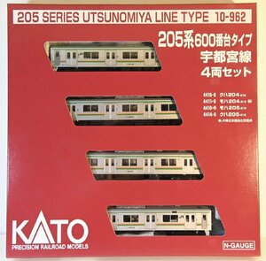 亜鉄社☆新品★ホビセンKATO(赤箱)、品番10-962、205系600番台タイプ 宇都宮線、4輌セット