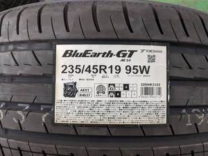 235/45R19 1本　(YH　BLUEARTH　GT　AE51)　新品タイヤ 