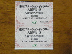 ★JR東日本 株主優待券 東京ステーションギャラリー入館割引券2枚★