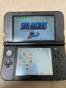 任天堂 Nintendo New ニンテンドー 3DS LL ライム ブラック 動作品