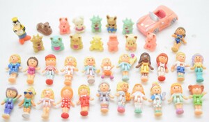 大量 Polly Pocket ポーリー ポケット エンジェルポケット まとめ 38体 人形 女の子 男の子 車 乗り物 動物 ミニチュア レトロ RL-899M/110