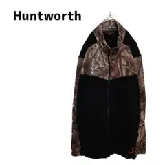 【Huntworth】リアルツリーカモ フリースジャケット B-3347