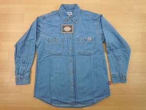 g237★新品★サイズ S★DICKIES ディッキーズ FB460U デニムシャツ★ワークシャツ ボンマックス★カラー7 ブルー★即決★