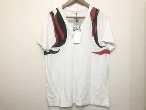 Vネック 新品 未使用 半袖 Tシャツ マックイーン Alexander McQUEEN メンズ Mサイズ 半袖Tシャツ 