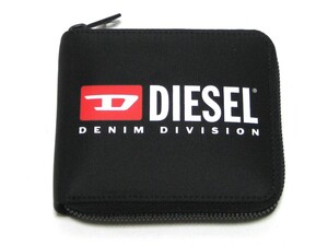 新品 直輸入 DIESEL ロゴプリント ラウンドファスナー ナイロン 短財布 BI-FOLD COIN JIP XS X09541 P5480 箱無し