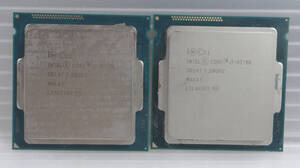 【中古】Intel CPU i7-4770k/3.50GHZ×2個【作動機器より取り外し品】