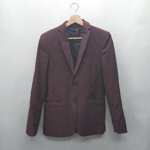 ◇ ◎ ⊇ H&M エイチ アンド エム 長袖 ジャケット サイズ165/84A レッド系 メンズ E