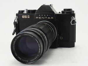 ★訳あり大特価★ ペンタックス PENTAX ES II ブラックボディ TAKUMAR 200mm 単焦点レンズセット #TA3563