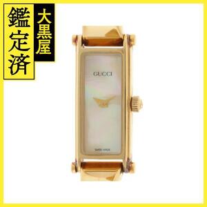 GUCCI グッチ バングルウォッチ 1500 GP シェル クォーツ 【460】2148103764646