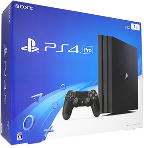 【中古】SONY プレイステーション4 Pro 1TB ブラック CUH-7000BB01 ゴム足なし 元箱あり [管理:1350009195]