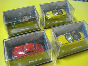 ●外車4台はお得？！Cararama Porsche 456B Coupe・Porsche 911 Cabriolet ・MGB Convertible ・1/72 BMW Z3 Roadster 4台 未使用売切り！