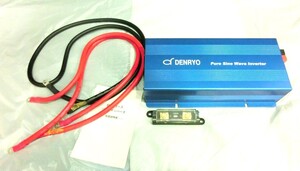 1000円スタート インバータ DENRYO MODEL SK1500-112 Pure Sine Wave Inverter 自動車 アクセサリー コード付 WHO KK1027