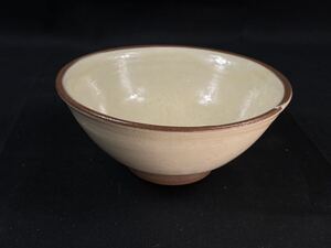 【福蔵】茶碗 窯元不詳 茶道具 径14.3cm