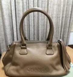 入手困難　希少品　CHANEL　シャネル　ボストンバッグ　トートバッグ　フリンジ