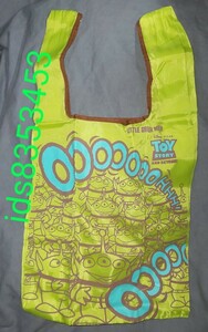絶版 ◆ 折り畳める エコバッグ バック トイストーリー リトルグリーンメン エイリアン Toy Story LGM ディズニー ピクサー PIXAR 買い物鞄