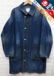 3J4884/visvim GREASE MONKEY COAT DRY DENIM 0119105006008 グリースモンキーコート デニム