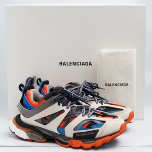 BALENCIAGA トラックトレーナースニーカー サイズ42 オレンジ ブルー 542023 W1GB1 バレンシアガ Track Orange Blue