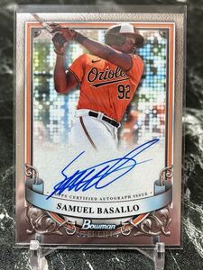 2024 Bowman Starling SAMUEL BASALLO auto 直書きサイン