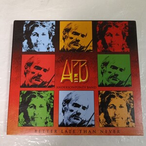 アンダーソン・ポンティ・バンド／Better Late Than Never CD+DVD（Anderson Ponty band、ジョン・アンダーソン、Yes、イエス）