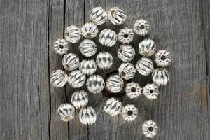 ＊karen silver beads NO25