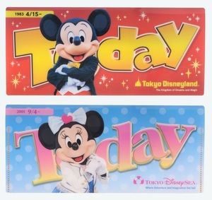 定価400円 ディズニーリゾート TODAY ケース チケットケース 