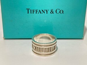 【5m051808】TIFFANY＆Co ティファニー アトラス ワイド リング SV925 16号 アクセサリー シルバー