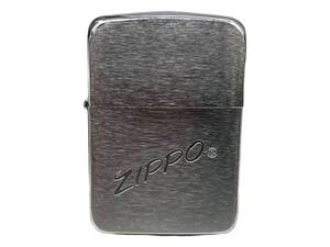 zippo (ジッポー) 2002年製 1921レプリカ シンプル ロゴ オイルライター シルバー 雑貨/036