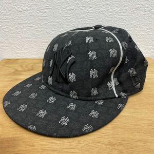 NEW ERA ニューエラ Newyork Yankees ニューヨークヤンキース キャップ 帽子 黒 ブラック 7 1/4 57.7cm