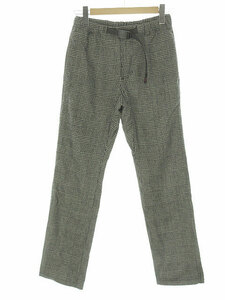 グラミチ GRAMICCI WOOL BLEND ST-PANTS GMP-20F035 ウールブレンド ST パンツ S グレー 千鳥格子 テーパード ボトムス メンズ