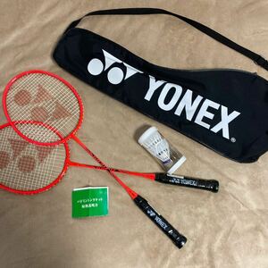 YONEX ヨネックス バドミントンラケット 収納ケース ハネ シャトル セット