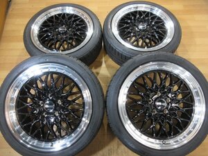 未使用 美品! AME シュタイナー FTX ホイール タイヤ 4本SET 18インチ 215/45R18 2021年 トーヨー 溝有り ノア ヴォクシー ステップワゴン