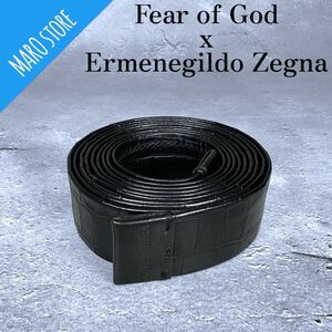 Fear of God x Ermenegildo クロコ型押し レザー ベルト