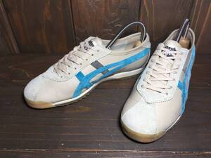 ★Onitsuka Tiger オニツカタイガー LIMBER 66 PRESTIG リンバー 66 プレステージ ベージュ×青×グレー 23.5cm Used 検 スニーカー