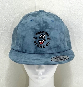 VOLCOM ボルコム D5522204BLG① キャップ Cap 帽子 Yupoong ユーポン製 デザイン刺繍 タイダイ染め ブルー色 ヴォルコム 新品即決 送料無料