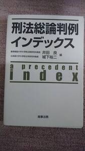 ・【裁断済】刑法総論判例インデックス