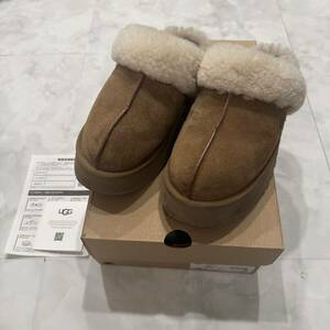 【UGG】DISQUETTE アグ ディスケット 26.0cm チェスナット サンダル スリッポン スリッパ COQUETTE コケット ムートン